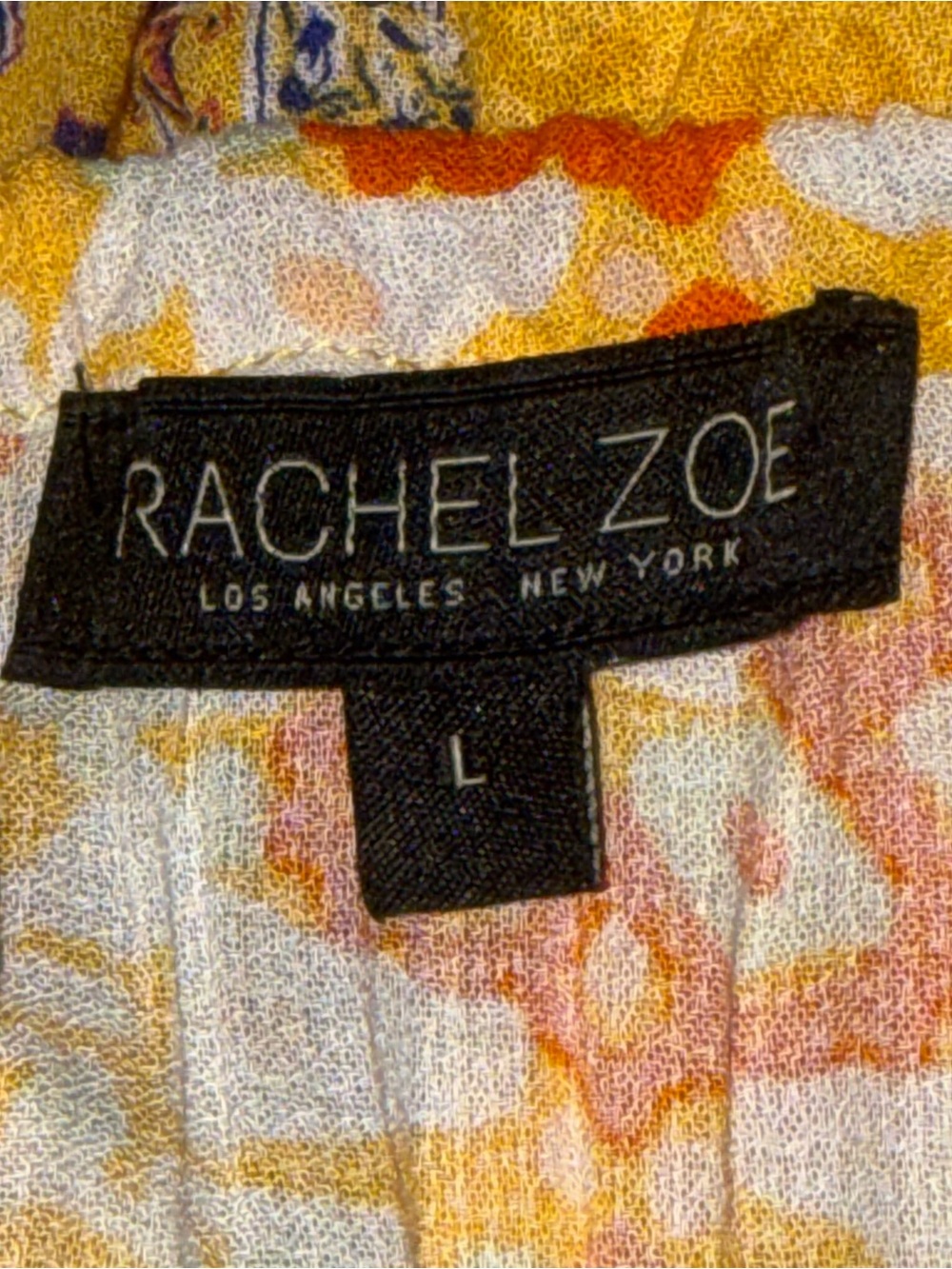 Rachel Zoe Yellow Patchwork Halter Tank Top - Picture 9 of 10